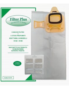 6 SACCHETTI FILTRO TESSUTO...