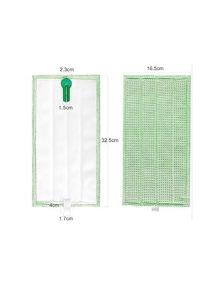 3 Panni Originali UNIVERSALI SOFT Per Lavapavimenti Folletto Vorwerk – Ideali Per Pulire Pavimenti Duri, Compatibili Con MF600 E MF600S
