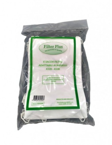 6 SACCHETTI FILTRO TESSUTO...