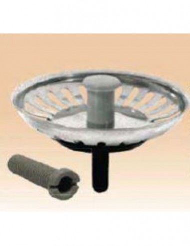 TAPPO LAVELLO INOX + PLASTICA Ø80mm -...