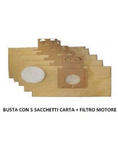 5 SACCHETTI FILTRO CARTA...
